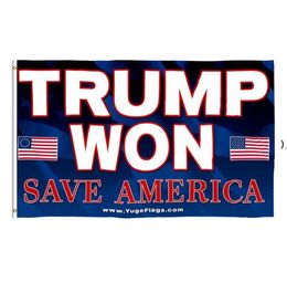 3*5 FT Trump Won Flag 2024 Election Flags Donald The Mogul Save America 150*90cm Banner DHL FAST shipping