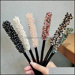 Hair Clips & Barrettes Jewelry Qcooljly Women Crystal Handmade Pins Hairwear Style Tools Curler Making Aessories Drop Delivery 2021 Jnobx