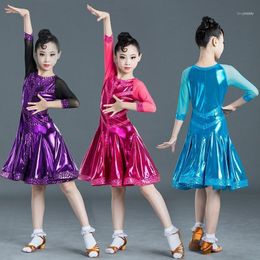 Professional Latin Dance Dress For Children'S Plus Size Ballroom Performance Clothing Girls Samba Rumba Dresses DL47201