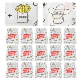 Envoltura de regalo 300pcs Chips Fried Chicken Wing Bags Bolsas de envasado de papel desechable