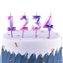 birthday candle number 3 Canada - Birthday Candles 1 2 3 4 5 6 7 8 9 0 Kids HappyBirthday number cake Candle for Party Supplies Decoration RRE11411