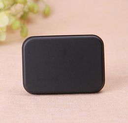 Rectangle Tin Box Black Metal Container Tins Case Candy Jewellery Playing Card Storage Boxes Gift Packaging SN5531