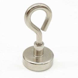 3 Style Neodymium Pot magnet Key Holder with Eyebolt Cup Shape Rare EarthMagnet Screw Close Hook Versatile Kitchen Office Garage 210626