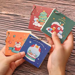 Cartoon Christmas Notes & Notepads hoop book buckle-style detachable word Kids student Gift notes memo loose-leaf