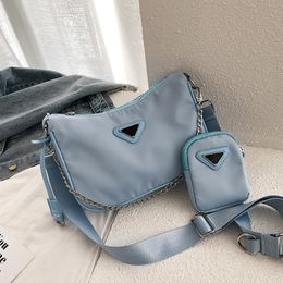 Brand Mother Bag New Womens Internal Frame Packs Underarm Bag Three-in-One Nylon Hobo Chain Shoulder Messenger Fashion women bags 252E