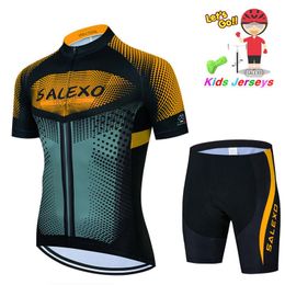 Racing Sets 2021 Kids Cycling Jersey Set Boys Girls Clothing Children Road Bike Suit Maillot Ropa Ciclismo Colutte