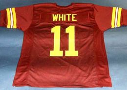 Custom Football Jersey Men Youth Women Vintage 11 DANNY WHITE CUSTOM Rare High School Size S-6XL or any name and number jerseys