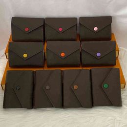 -Hohe qualität Klassische Umschlag-Stil-Brieftasche Kreditkarte 10 Farben Mode Einzelne Reißverschluss Pocke Frauen Leder Dame Kurze Geldbörse