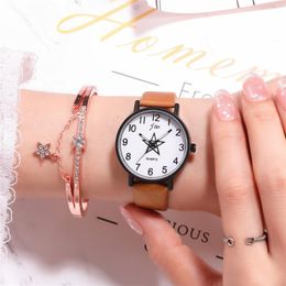 Wristwatches Fashion Ladies Watch Pentagram Leather Zegarek Damski Casual Quartz Female Clock Watches Women Relojes Para Hombre