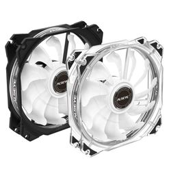 ALSEYE RGB Fan 120mm LED Computer Case Cooling 2510-3Pin & Molex 4pin Connector MAX Series - Black