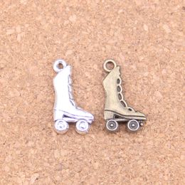 109pcs Antique Silver Bronze Plated roller skates shoes Charms Pendant DIY Necklace Bracelet Bangle Findings 20*11mm