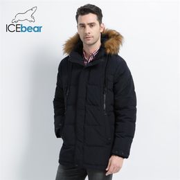 Men's Clothing Fashion Male Jacket Hooded Coat Thick Warm Man Apparel High Quality Winter Parkas MWD19903D 210914