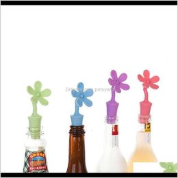 Tools Barware Kitchen, Dining Bar Home & Gardenreusable Sile Eco-Friendly Flower Shaped Bottle Beer Flavor Bottles Wine Stopper Keep The Fres