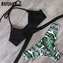 RUUHEE Bikini Set Swimsuit Swimwear Women Sexy Summer Beach Wear Padded Bathing Suit Push Up Swimming For 210621