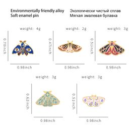 Pins Brooches Vintage Butterfly Enamel Brooches Pin for Women Fashion Dress Coat Shirt Demin Metal Funny Brooch Pins Badges Promotion Gift 2023 New Design