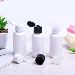 48pcs 40ml Reusable Essence Cream Emulsion bottle, white container with flip cap, Cosmetic empty plastic makeup Bottlesgoods