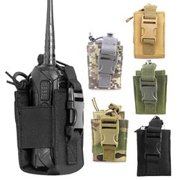 -Pacchetto Pouch Walkie Hunting Talkie Holder Bag Tactical Sports Pendant Molle Nylon Radio Magazine Mag Tasca