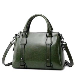 HBP Wholesale genuine leather tote bag cowhide sling shoulder ladies bags good quality women's handbag
