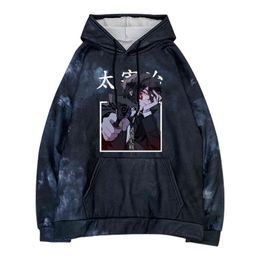 Bungo Stray Dogs Harajuku Print Sweatshirt Women/man Hoodies Cute Hip Hop Kawaii Harajuku Streetwear Loose Y211122