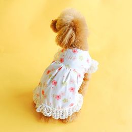 Dog Apparel Pet Teddy Schnauzer Small Summer Cute Princess Sakura Dress Pomeranian Chihuahua Bichon Puppy Clothes