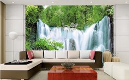 3D photo wallpaper Living room bedroom Waterfall scenery mural wallpapers home decor