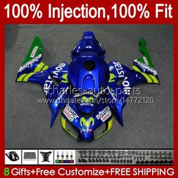 OEM Bodywork For HONDA Injection CBR-1000 CBR 1000RR Movistar Blue 1000 CC RR 2006-2007 Body 59No.162 CBR1000 RR CBR1000RR 06 07 CBR1000-RR 1000CC 2006 2007 Fairing Kit