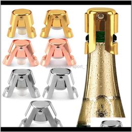 Stainless Steel Bottle Stopper Sile Champagne Stoppers Creative Style Mouth Easy To Use X3Qhb Bar Tools Etmek