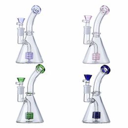 5.7 Inch Heady Hookahs Shower Perc Water Pipess 14mm Female Joint With Bowl Oil Dab Rigs Beaker Glass Bong