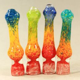 Pipes Colourful One Hitter Portable Dry Herb Tobacco Preroll Cigarette Holder Handmade Philtre Mouthpiece Catcher Smoking Tips DHL Free