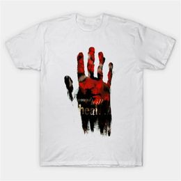 lieu de la mode Promotion T-shirts Hommes Silent Hill 2 T-shirt Lieu tranquille Empreintes digitales guérira Horror Film Top Tee Vintage Mode Tshirt Halloween Cadeau Cl