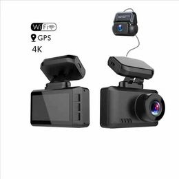 2.0 inch 4K Dash Cameras Car DVR Video Recorder Ultra HD 2160P GPS Track WiFi Night Vision Dashcam support 1080P Rear Camera T8