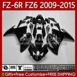 Black grey OEM Bodywork For YAMAHA FZ600 FZ 6R 6N 6 FZ6 R N 600 2009-2015 Body 103No.171 FZ6R FZ6N FZ-6R 09 10 11 12 13 14 15 FZ-6N 2009 2010 2011 2012 2013 2014 2015 Fairing