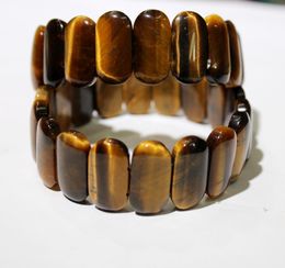 Natural Stone Tiger Eye bead Buddha Bracelets retro style DIY Jewellery energy Bangles Stretch Chain bracelets for men women