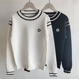 Women Hollow Out Knits & Tees Sweaters Woollen Fall Girls Pullover With Letter Knit Shirt Super Elastic Fashion Clothes Sweater