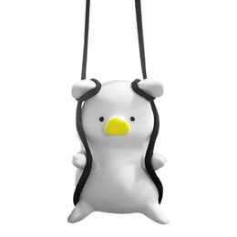 Interior Decorations Swing Pig Car Charm Auto Rearview Mirror Pendant Universal Accessories