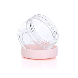 2021 10G/10ML Clear Lid Plastic Cosmetic Lip Balm Lip Gloss Cream Lotion Eyeshadow Container Jars 6 Colors