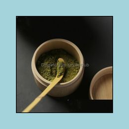 Coffee & Tea Tools Drinkware Kitchen, Dining Bar Home Garden Retro Natural Bamboo Matcha Scoop Powder Spoon Rrd6776 Drop Delivery 2021 Jdujn