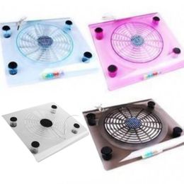 Geneic Laptop USB Cooling Big Fan LED Light Cooler Base Pad Stand 15" PC Notebook
