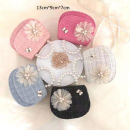 Korean Style Children Mini Purse Cute Girls Princess Flower Crossbody Bag Kids Small Coin Pouch Little Girl Pures and Bags