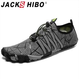 JACKSHIBO Men Barefoot Shoes Sneakers Quick Drying Swimming Beach Shoes Upstream Water Shoes Surfing Walking Sport Sneakers Shoe Y0714