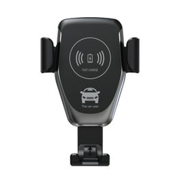 Q12 10W Car Mount Wireless Charger for iPhone XS 8 8Plus Samsung S10 S9 S8 Plus Quick Qi Fast Charging Cars Phone Holder DHL