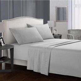 Sheets & Sets Solid Sheet Linens Fitted 200x220 Modern Bedding Set Cotton Bed Linen Bedclothes