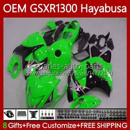 Green black OEM Body For SUZUKI Hayabusa GSXR-1300 GSXR1300 08 09 10 11 12 13 77No.66 GSXR 1300 CC 1300CC 2014 2015 2016 2017 2018 2019 GSX R1300 08-19 Injection Fairing