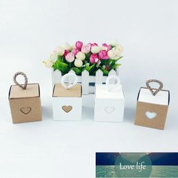 Gift Wrap 50Pcs Heart Wedding Decoration Birthday Candy Box Beautiful Bag Small Party Favor Packaging Kraft Paper Box1