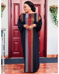 -Roupas étnicas Luxo Africana Dashiki Dress Beading Abaya Hijab Bat Muslim Bazin Design Long Maxi Robe Vestidos Riche Sexy Lady Fairy Dreams