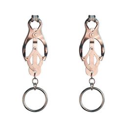 NXY Sex Adult Toy Stainless Steel Bondage Gear Hard Clover Nipple Clamps with o Ring Clips Fetish Games Toys Products for Women1216