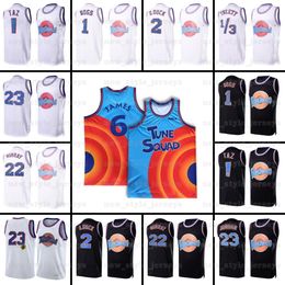 NCAA Mens Movie Space Jam 2 Jersey Bugs Bunny настраивает команду D.DUCK! Баскетбольные майки Taz 1/3 Tweety 22 Bill Murray 10 Lola