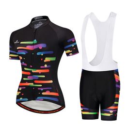 Women Cycling Jersey Set 2024 Pro Team summer Bicycle Clothing Bike Clothes Mountain Sports Kits A11