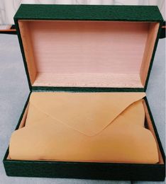 2022 Luxury High Quality Perpetual Green Watch Box for Rolex Wood Boxes Watches Papers In English Booklet 01
