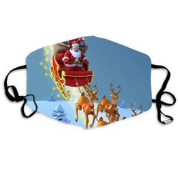 Christmas cotton mask printed protective masks anti-dust anti-smog comfortable breathable and washable